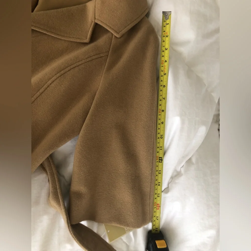 NWT Michael Kors 3/4 sleeve belted wool jacket blazer - Picture 10 of 11